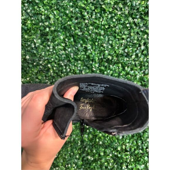 Free People Farylrobin Robby Boot Blue Crackle Leather Suede Mix - Sz 8 RARE - Picture 6 of 8